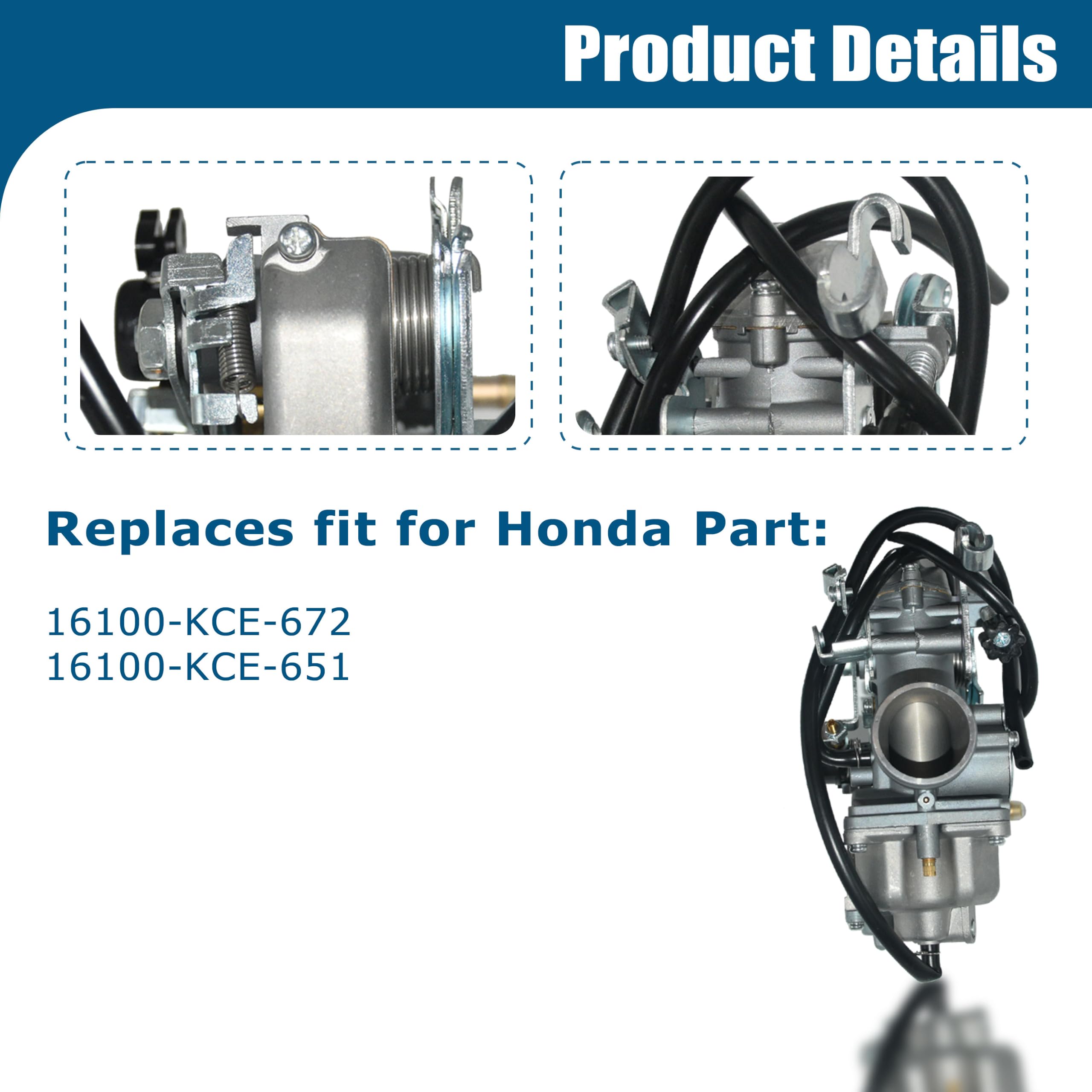 Amazon | ホンダXR250R XR250 Carb 1996-2004 交換用 16100-KCE-672用